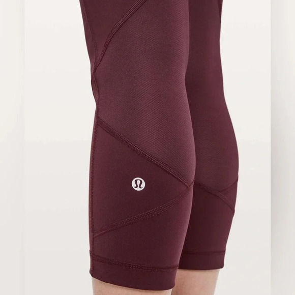 Lululemon Pace Rival Crop *22" Full On Luxtreme in Dark Adobe W6AV0S - Picture 3 of 10